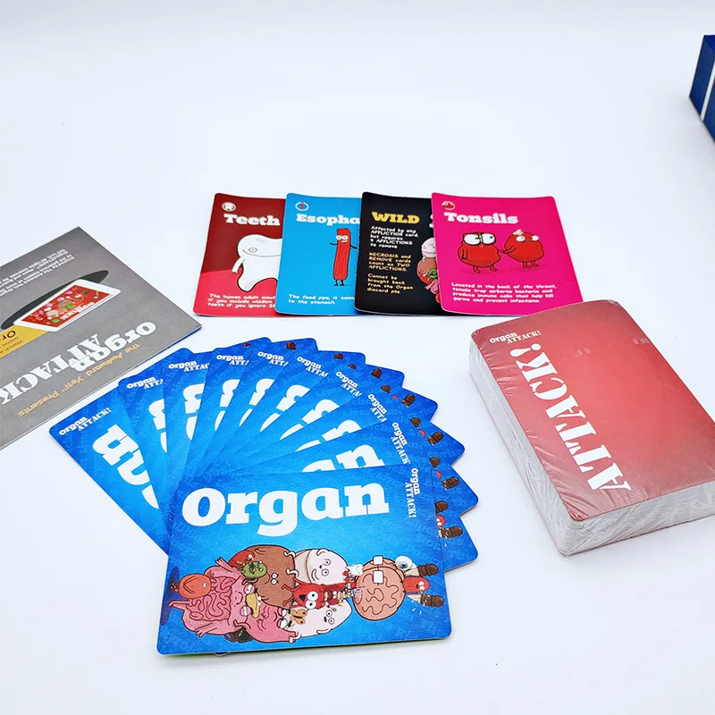 Organ Attack! Tabletop Card Game - Pop Bunny Board games Card Gathering Game