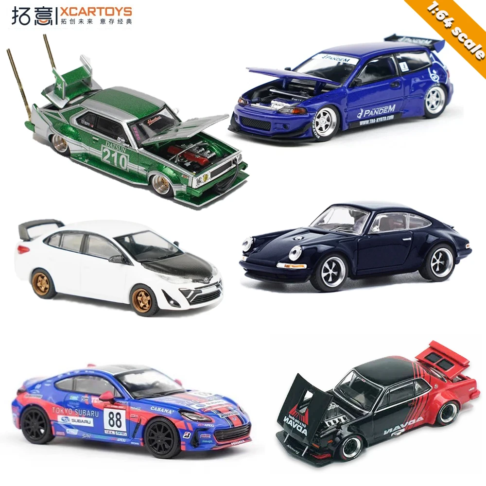 Xcartoys PopRace 1/64 Model Car Classical Alloy Diecast Vehicle Toys Collection Gifts for Teenagers Adults Hobby