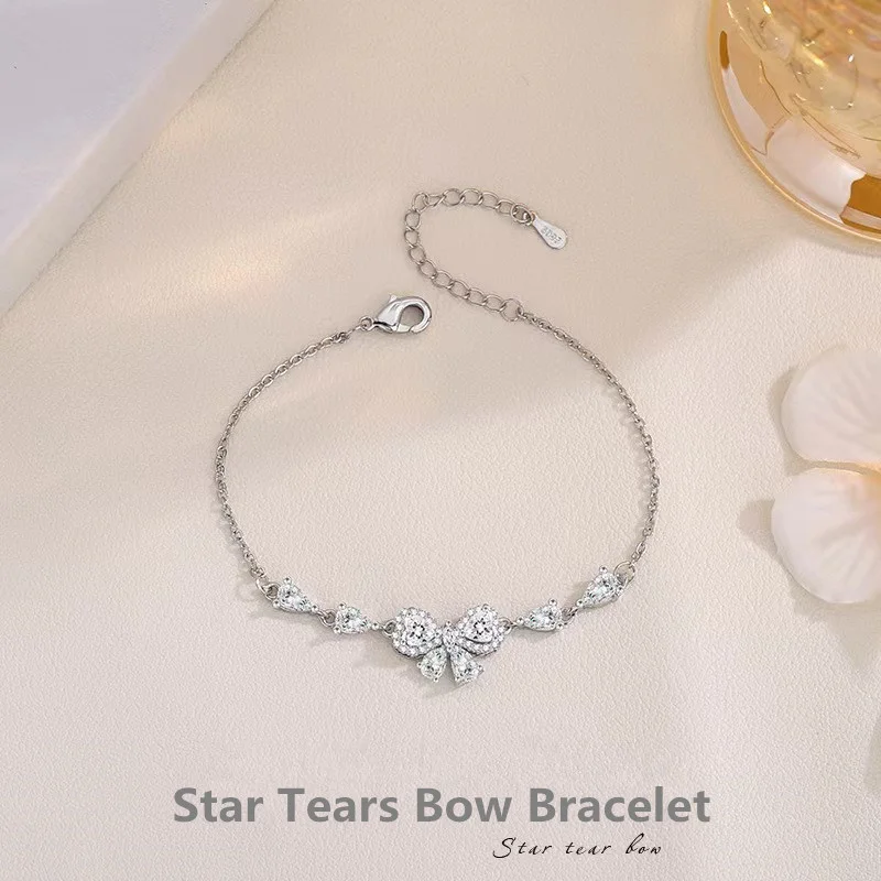 Star Tear Original Design Bow Knot Bracelet - Elegant Handmade Accessory for Women