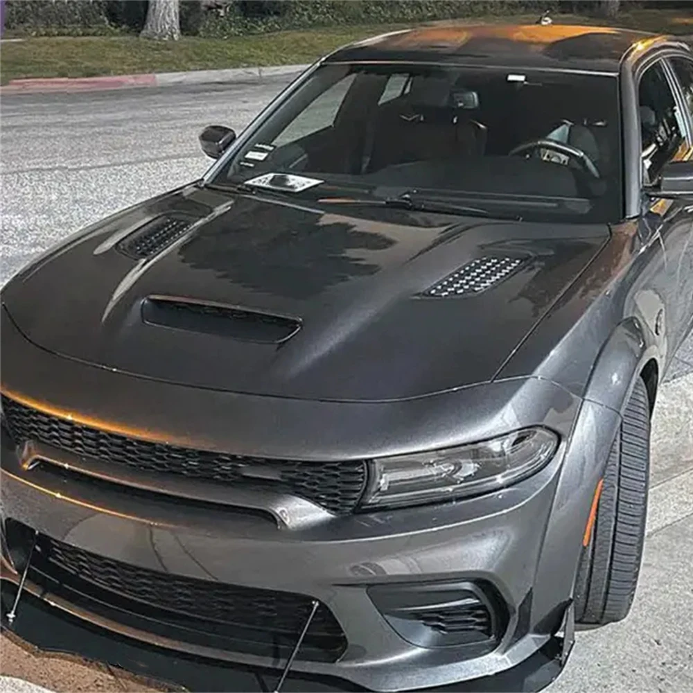 Carbon Fiber For Dodge Charger 2015 2016 2017 2018 2019 2020 2021 2022 2023 2024 Front Bonnet Engine Hood ,Perfect Fit