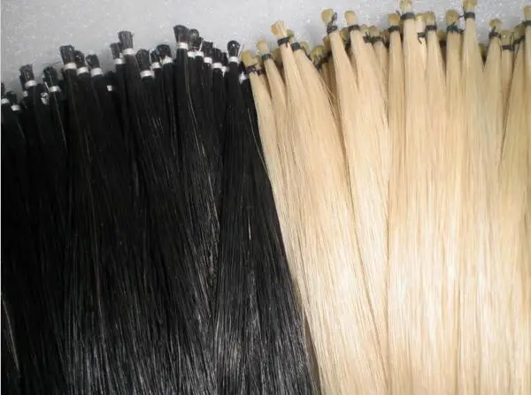 

25 Hanks Black Horse Hair+25 Hanks White bow hair in 81cm 6 grams each