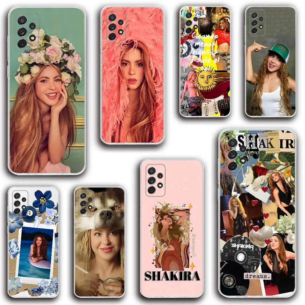 Funda Transparente S-Shakira Dai Dai 2026 Football P-People para Samsung S30, 23, 21, 22, 20 FE Lite, S10, 9, Plus, Note20 Ultra