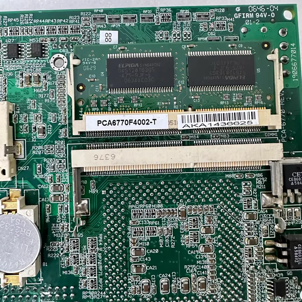 PCA6700F4002-T PCA-6770 REV: B2 Industrial Computer Disassembly Motherboard