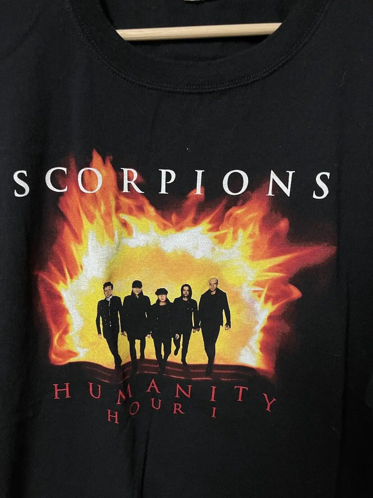 SCORPIONS OFFICIAL OLD STOCK HUMANITY HOUR BAND CONCERT MUSIC T-SHIRT XXL