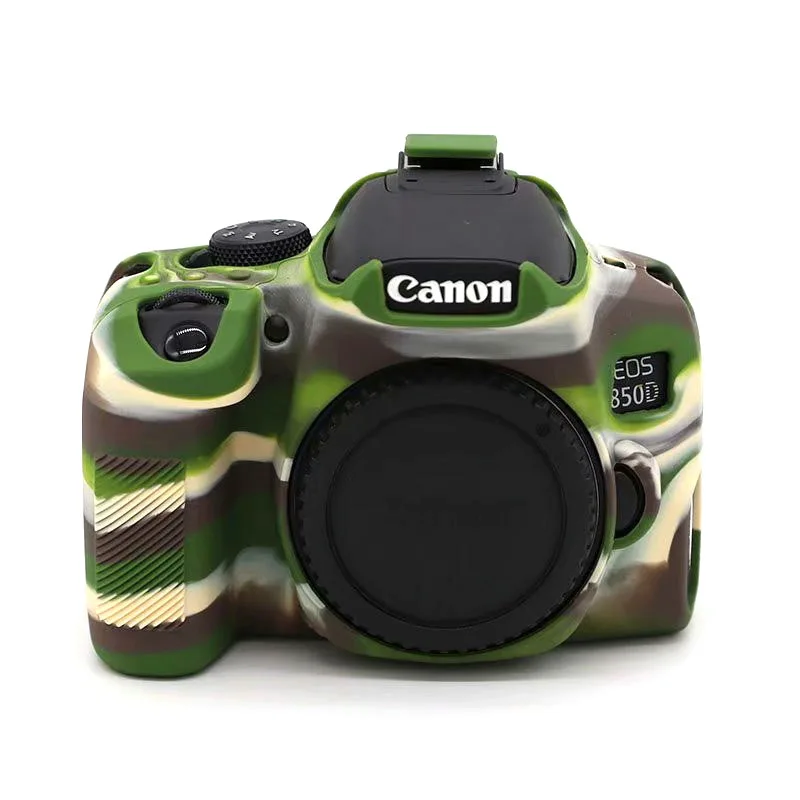 Rubber Silicon Armor Skin Case Body Cover Protector for Canon EOS 850D Rebel T8i Kiss X10i DSLR Camera Shell Protective Soft Bag