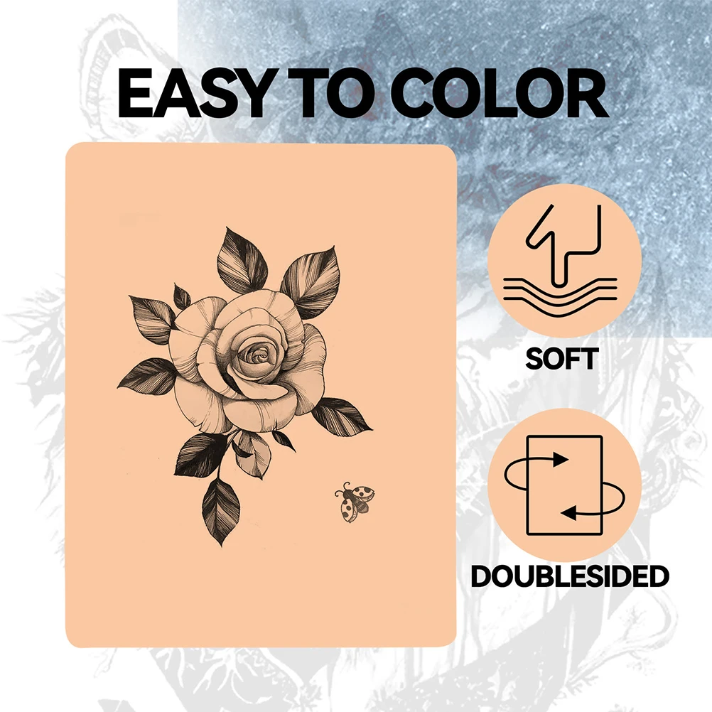 

5pcs Silicone Makeup Practice Skin Artificial Tattoo Eyebrow Mannequin Reusable Double Sided Supply Panel Mold For Beginners