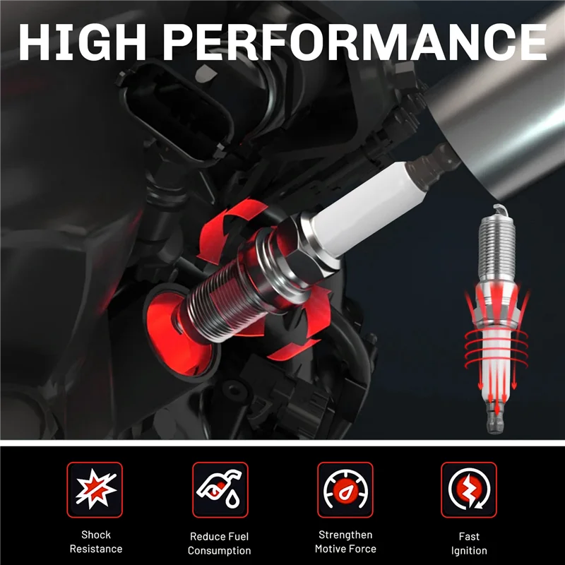 

8X Spark Plug & 8X Ignition Wires For GMC Cadillac Hummer 5.3L 6.0L V8 9748HH