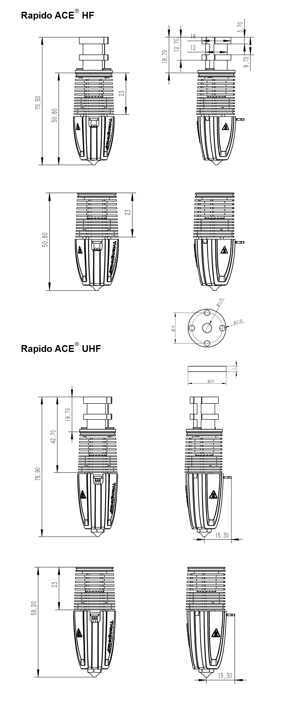 Trianglelab ® Rapido ACE HOTEND Hochdurchfluss Hochgeschwindigkeit Hochtemperatur Direktantrieb oder Bowden-kompatibel Voron DDE RAPIDO Extruder – Detail 8