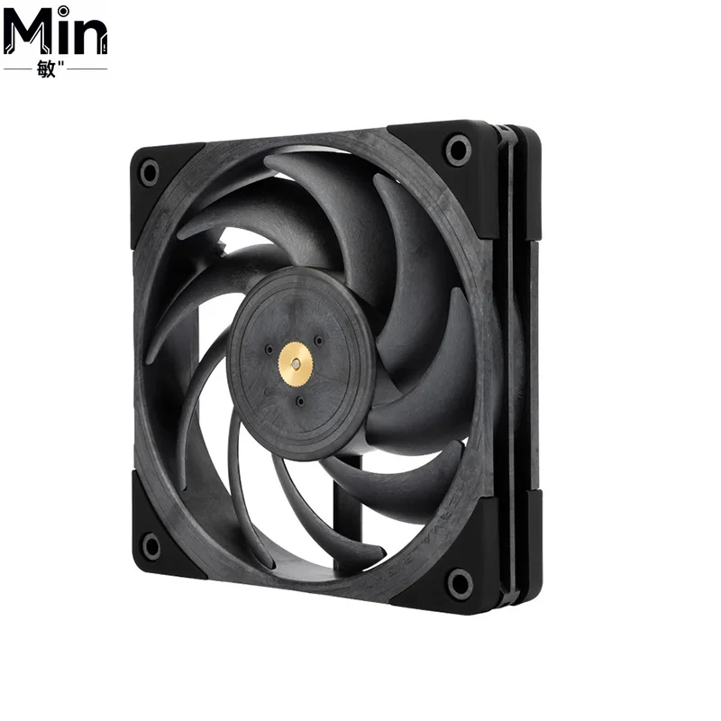 12CM Full LCP Polymer Industrial Grade PC Case Fan Dual Ball Bearings 69CFM High Airflow Cooling Fan for Computer Case