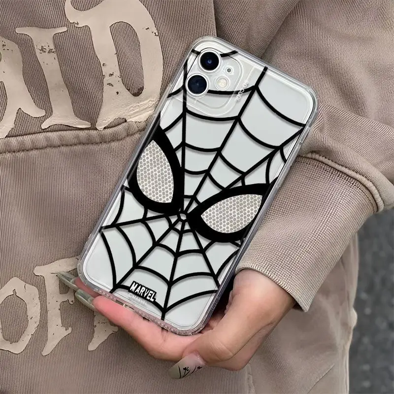 TR51 Spider Man Soft Case for iPhone 16 15 14 Plus 13 Mini12 11 Pro X XS Max XR 8 7 6 6S 5 5S SE