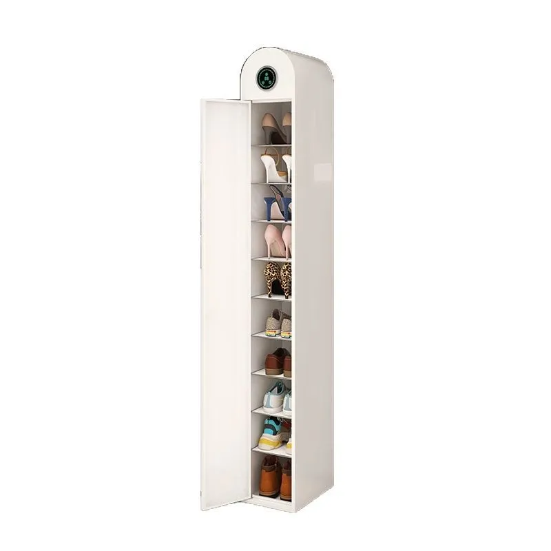 

Simple intelligent disinfection shoe cabinet household indoor door ultra-narrow crack high-end steel home shoe rack