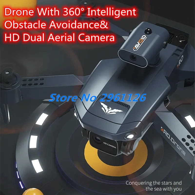 360° Intelligent Obstacle Avoidance Optical Flow Foldable RC Drone 8K ESC Headless Mode Trajectory Flight WIFI FPV RC Quadcopter