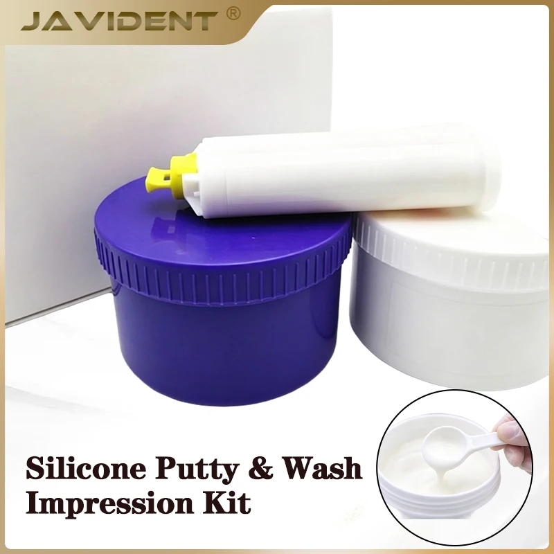 Dental Silicone Impression Material  Rubber Light Missile Body Material Print Gather Type Dentistry Implant Crown Kit Putty Tool