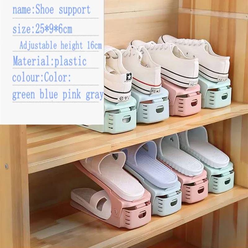 Shoebox Shoe Hanger Durable Adjustable Shoe Organizer Footwear Support Slot Space Saving Cabinet Closet Stand Shoes Shoebox