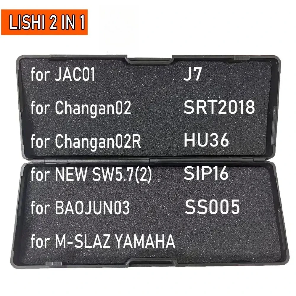 Newest Lishi 2 in 1 SS005 for JAC01 Changan02 Changan02R NEW SW5.7(2) J7 SRT2018 for BAOJUN03 M-SLAZ YAMAHA for Locksmith Tool