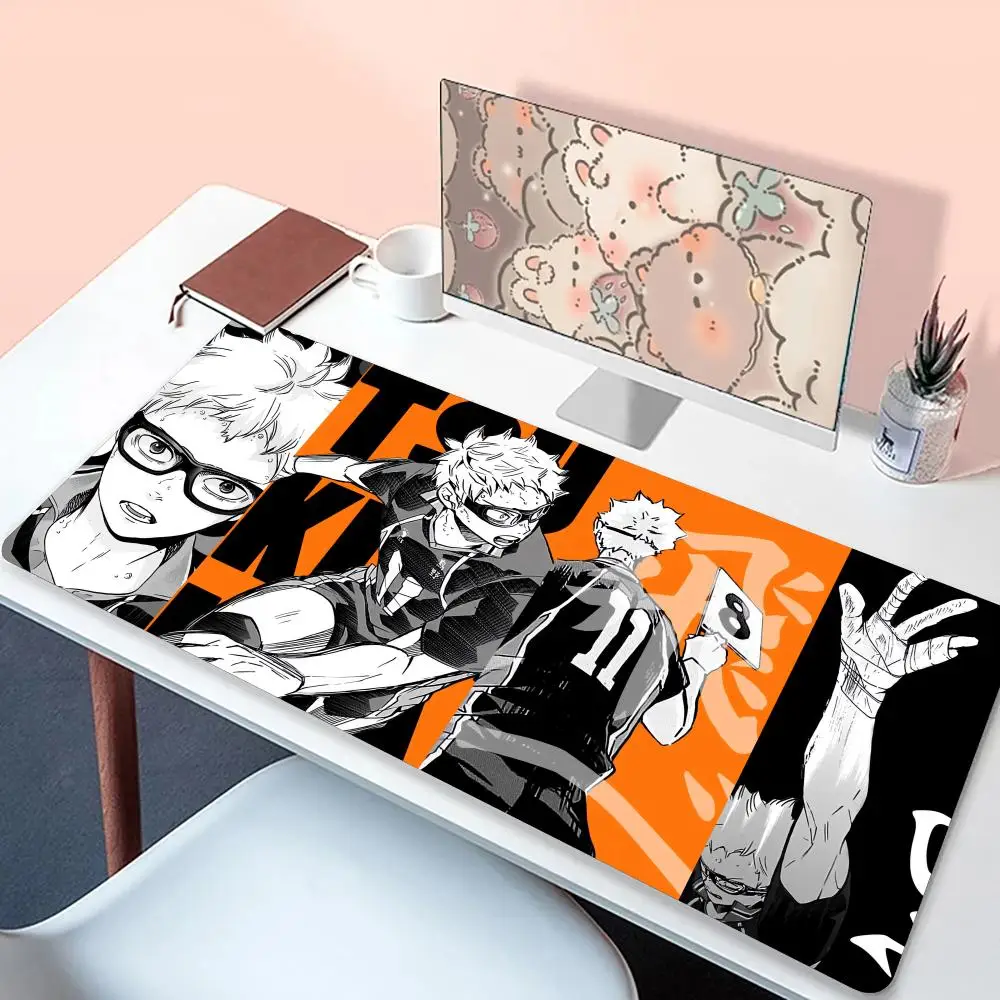 Hot H_haikyu Anime Non-Slip Rubber Mouse Pad  Office Lock Edge  Desk Mat Game Play Mats for Notebook PC Desktop Desk Protecter