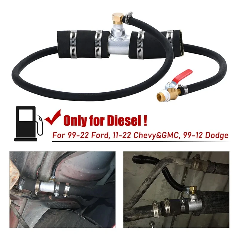 Diesel Fuel Tank Auxiliary Install Kit For Ford 99-19 F-250 SD F-350 Super Duty