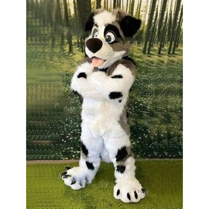 Mascot costume for adult puppies playing Husky