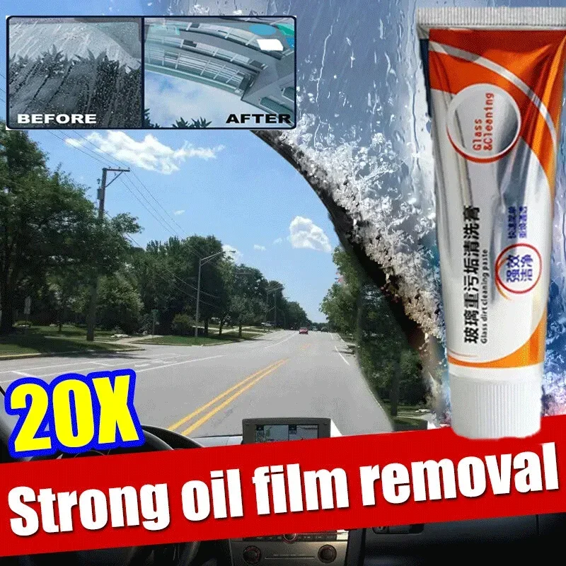 

Car Glass cream Film Remover Glass Polishing Compound Windshield Cleaner Paste Film Removal Cream Clear Window Auto Detailing