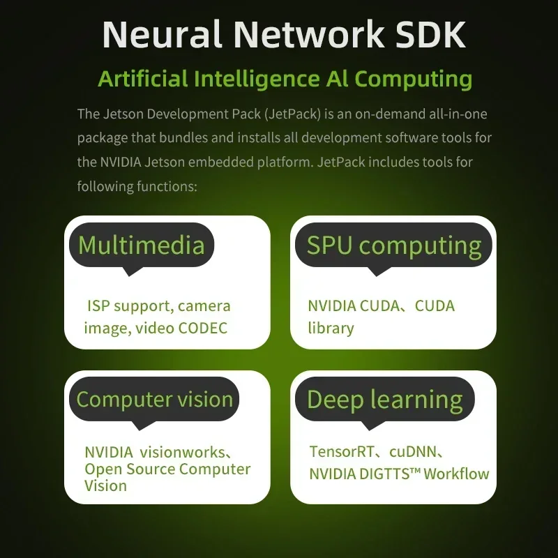 مجموعة مطور Jetson NANO 4GB (SUB) مع وحدة رسمية لبرمجة Python للذكاء الاصطناعي