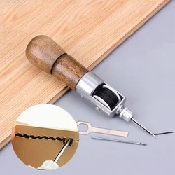 Sewing Kit Shoe Repair Tool With Needle Awl Leather Hand Stitcher Craft Shoe Repair Tools Supplies Sewing Needle Tool DIY Bag