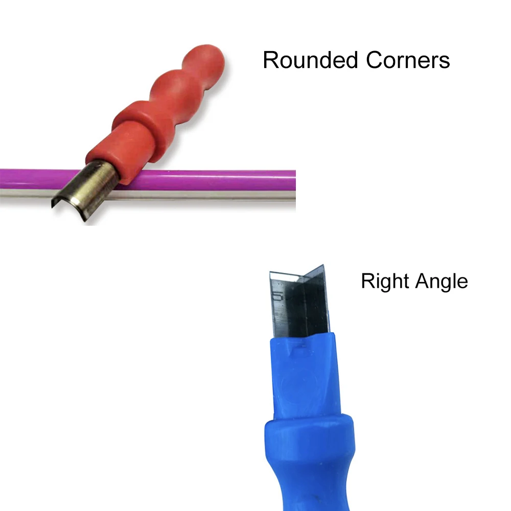 Ferramenta de mão faca dividir luz néon ângulo direito arco cortador escultura faca acessórios tira silicone macio