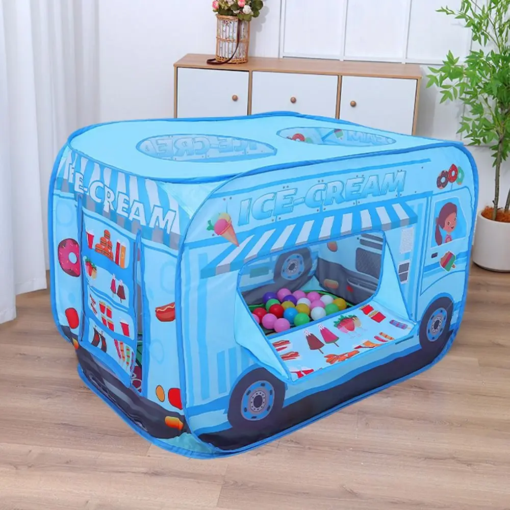 Tente de crème glacée pliable pour enfants, jouets robustes, tente de jeu pour enfants avec sac de transport, maison de jeu pratique pour salle d'enfant
