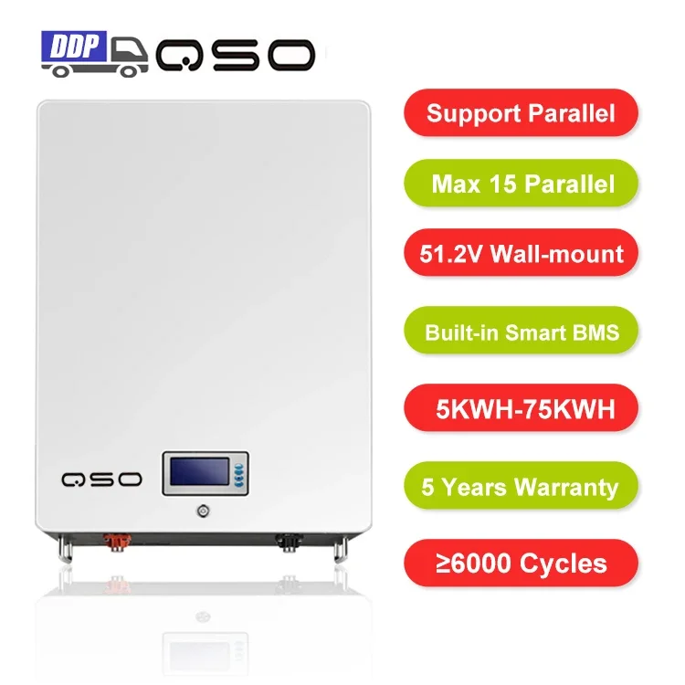 

Power Wall Mount 5Kw 10Kw 20Kw Lifepo4 48V 51.2V 100Ah 200Ah Lithium Ion Battery For Solar Panels Home Energy Storage System