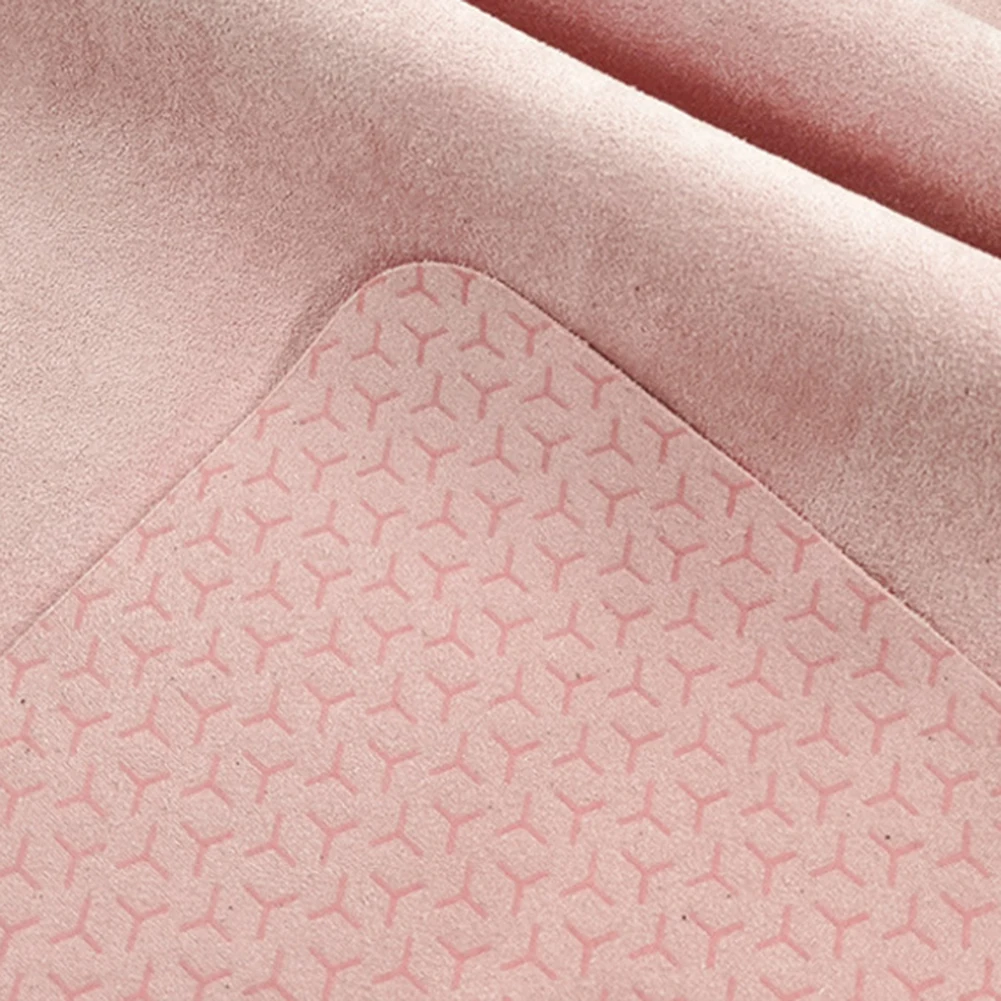 Pilates Reformer Mat Sweat-Absorbent Artificial Suede Nap Anti-Slip Silicone Yoga Mat Pilates Reformer Mat Training Positioning