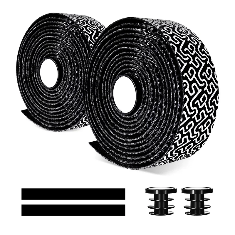 AliExpress NONE 2Pcs Bike Handlebar Tape Road Bike Anti-Slip Shock Absorption EVA/PU Handle Bar Tape With End Plugs Bicycle Drop Bar Strap