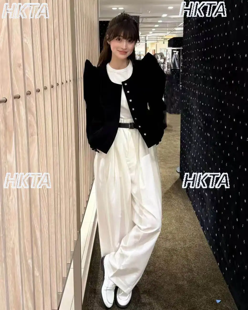 Korean Waist Thin Loose Casual Versatile Wide Leg Pants Female 2026 Spring Summer Commuting Simple Mopping White Trousers Women