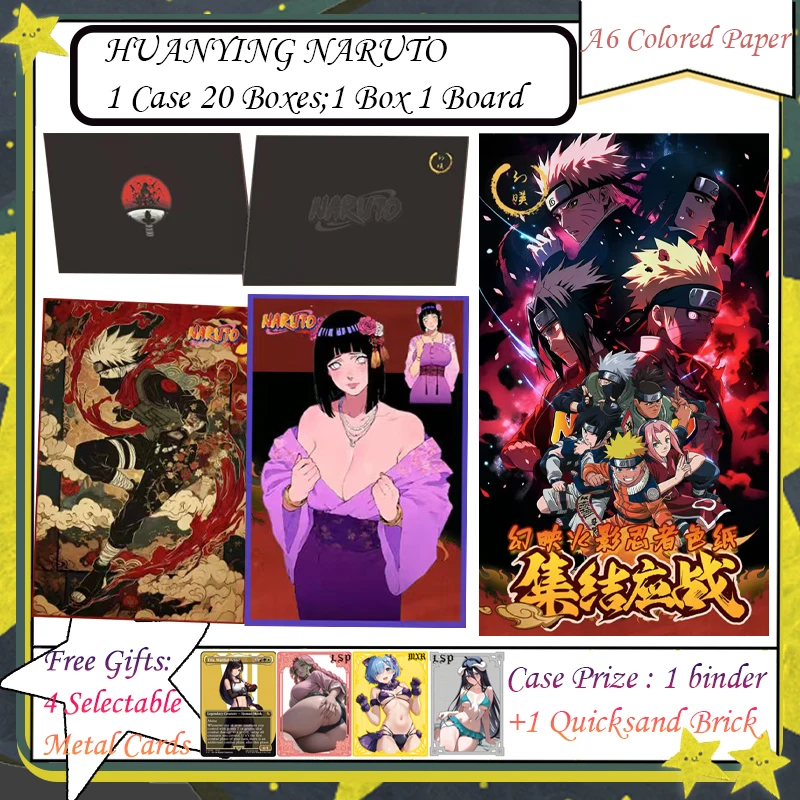 

HUANYING NARUTO A6 Acrylic Colored Papers Naruto Card Rare BP Card MR Card Anime Character Collection Card Childrens Anime Cards