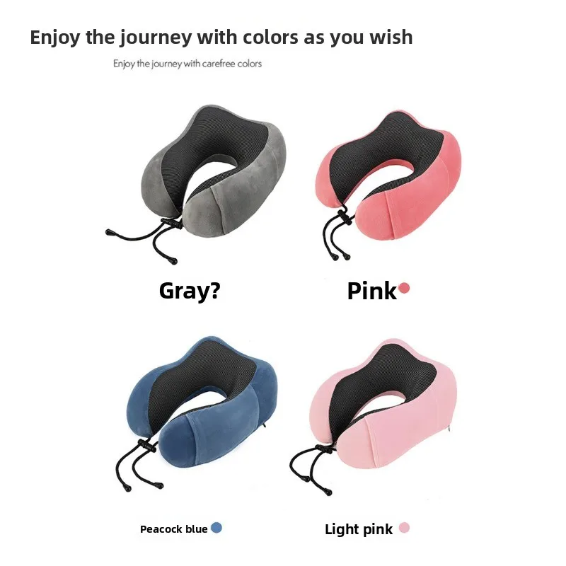 

U-образная подушка для шеи, подушка для путешествий, подушка с эффектом памяти в самолете