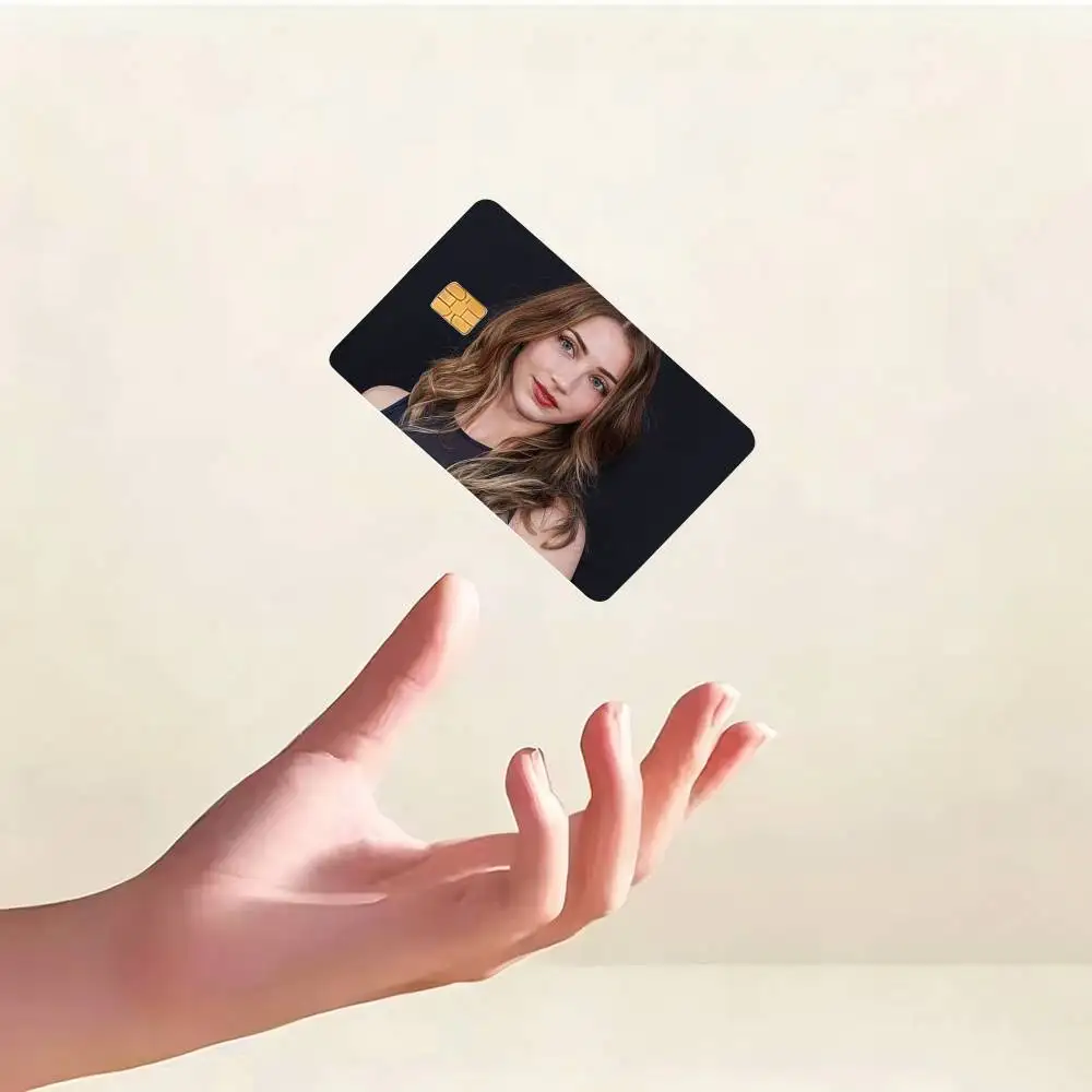 Actor E Emily R Rudd HD Waterproof Credit Card Stickers Silicone Decals For Chip Game Cards Gift