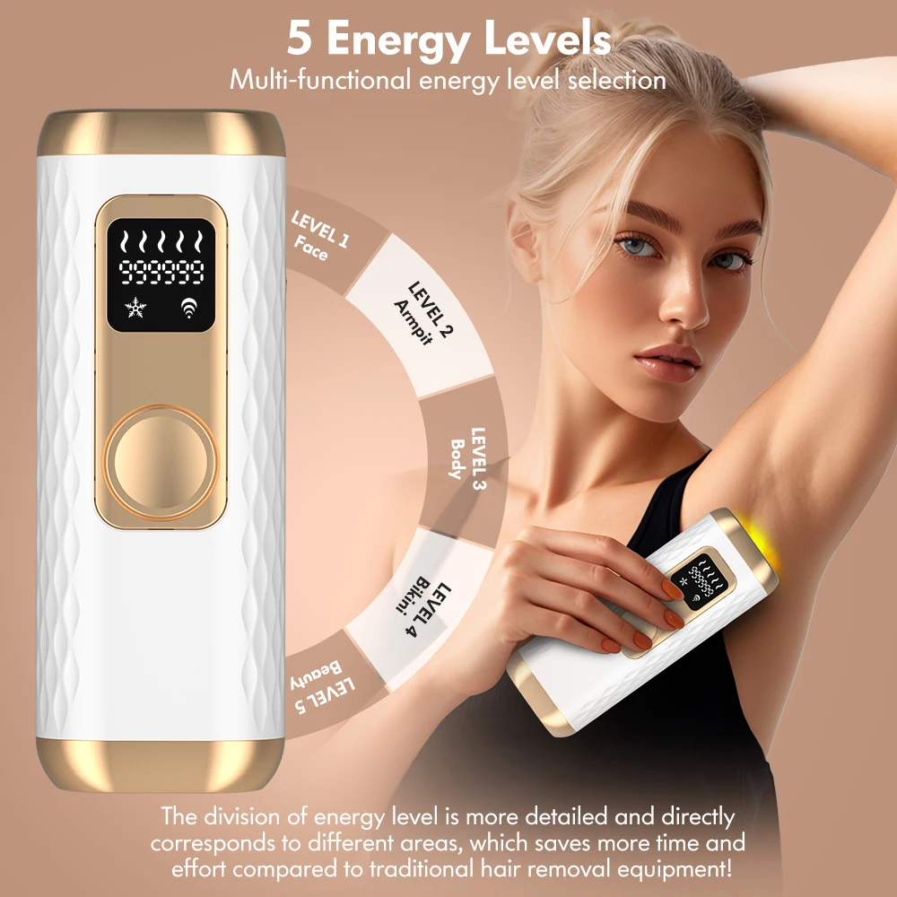IPL-Maschine zur Haarentfernung, Lazor-Haarentfernungsmaschine, Epilierer für den Heimgebrauch, Eiskühlung, Haarentfernungsgeräte für Frauen