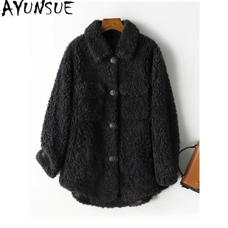 

AYUNSUE Coats for Woman 2025 New Autumn Winter Coat Woman Casual Fashion Short Clothing for Woman High Quality Ropa De Mujer