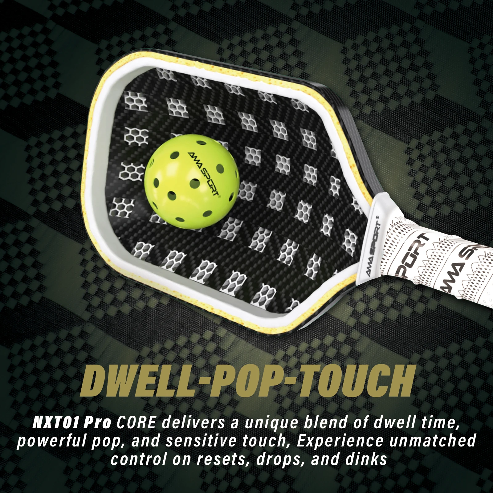 

2025 Best Seller SPORT New Arrival Premium Carbon Fiber Pickleball Paddle Durable Thermoform Graphite KVL Friction Surface New