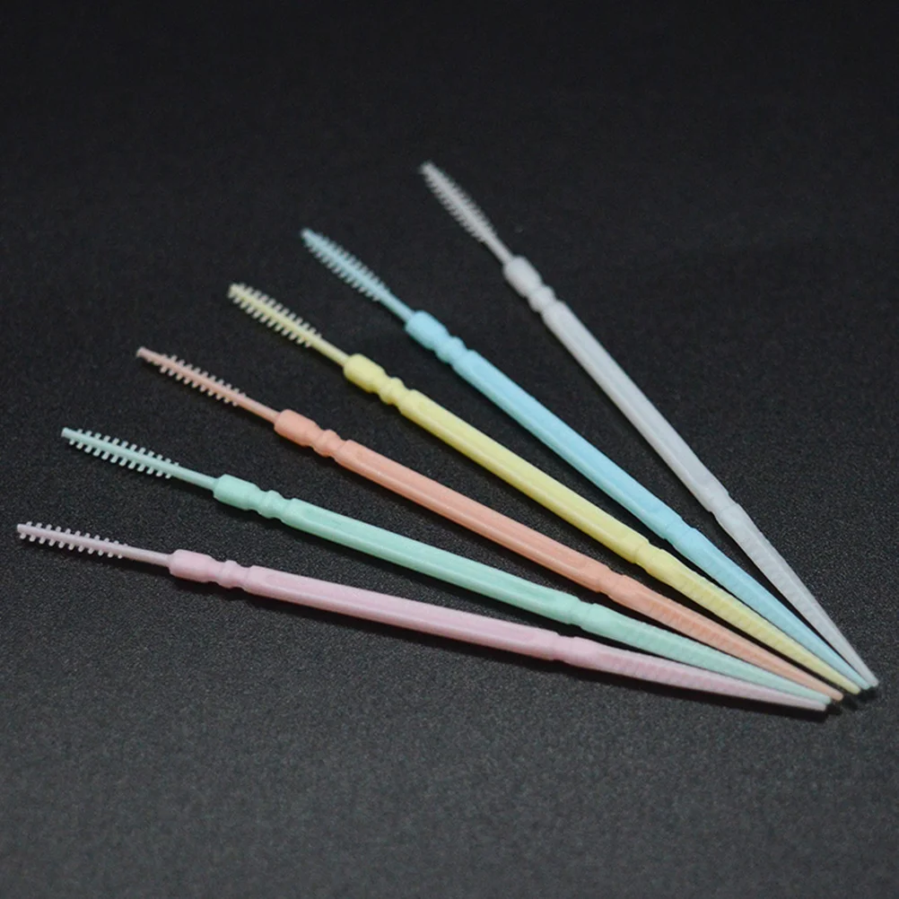 

1060pcs Food Grade Toothpicks Double Head Cone Fishbone Interdental Brush For Teeth Cleaning Tools Disposable Dental Picks