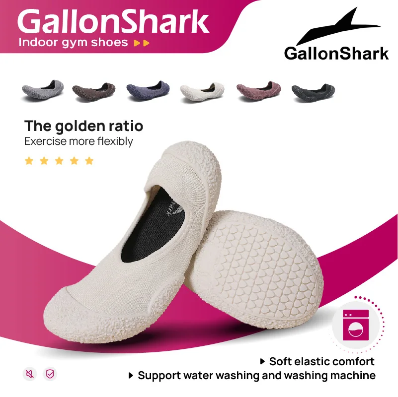 Indoor Sports Shoes, Fitness Jumping Shoes, Yoga Pilates, Lightweight and Breathable Thin Soled Shoes