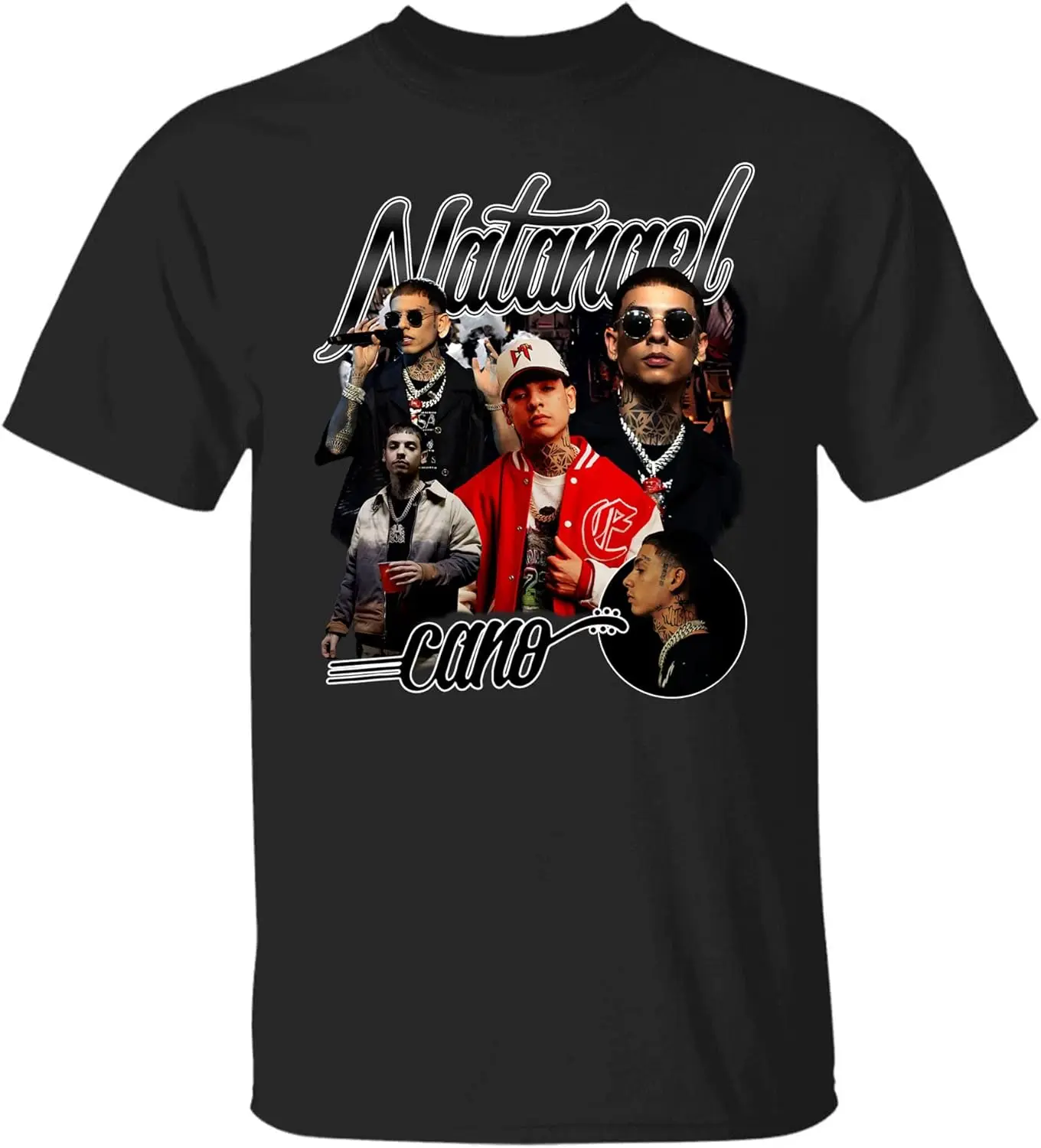 Natanael Cano Merch Natanael Cano Vintage T Shirt Black Tee