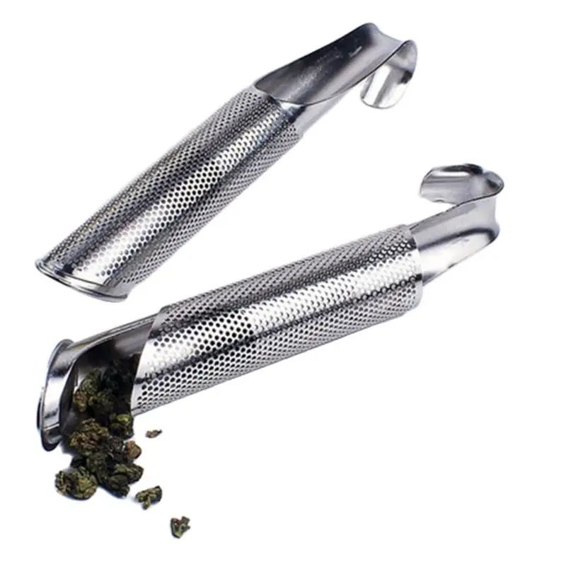 New Stainless Steel Tea Infuser Creative Pipe Shape Metal Tea Strainer Hanging Filter For Mug Teapot