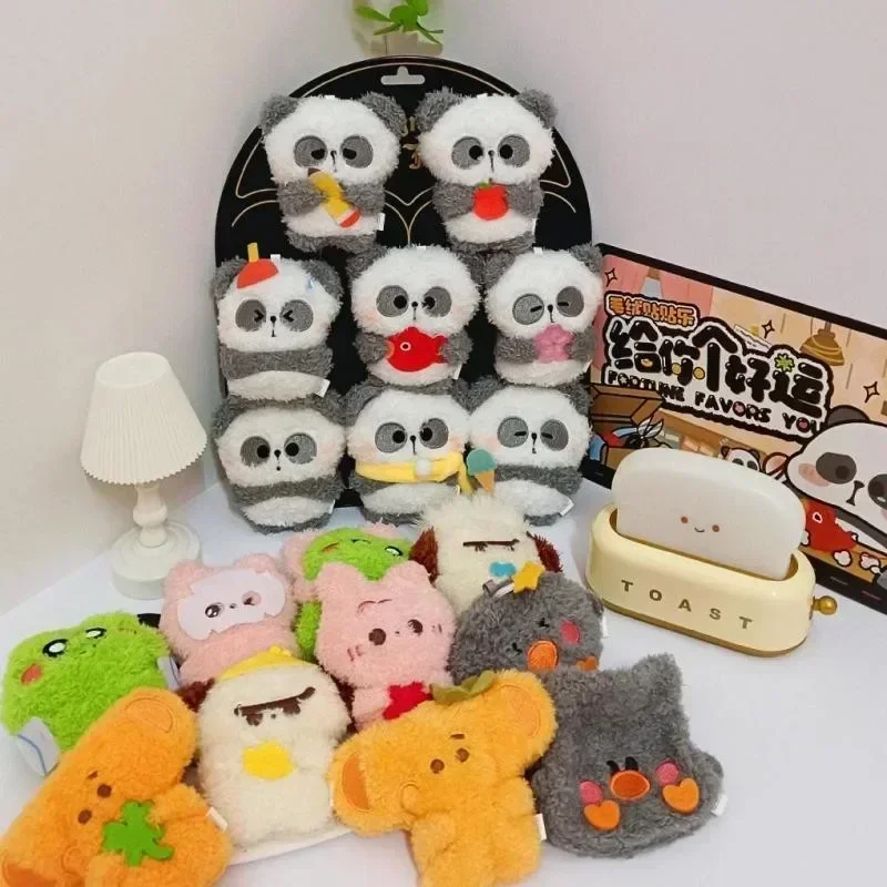 

Blind Box Mr.Pa Give You Good Luck Series Toy Plush Panda Fridge Magnet Blind Bag Plush Doll Toys Girl Desktop Ornament Gift