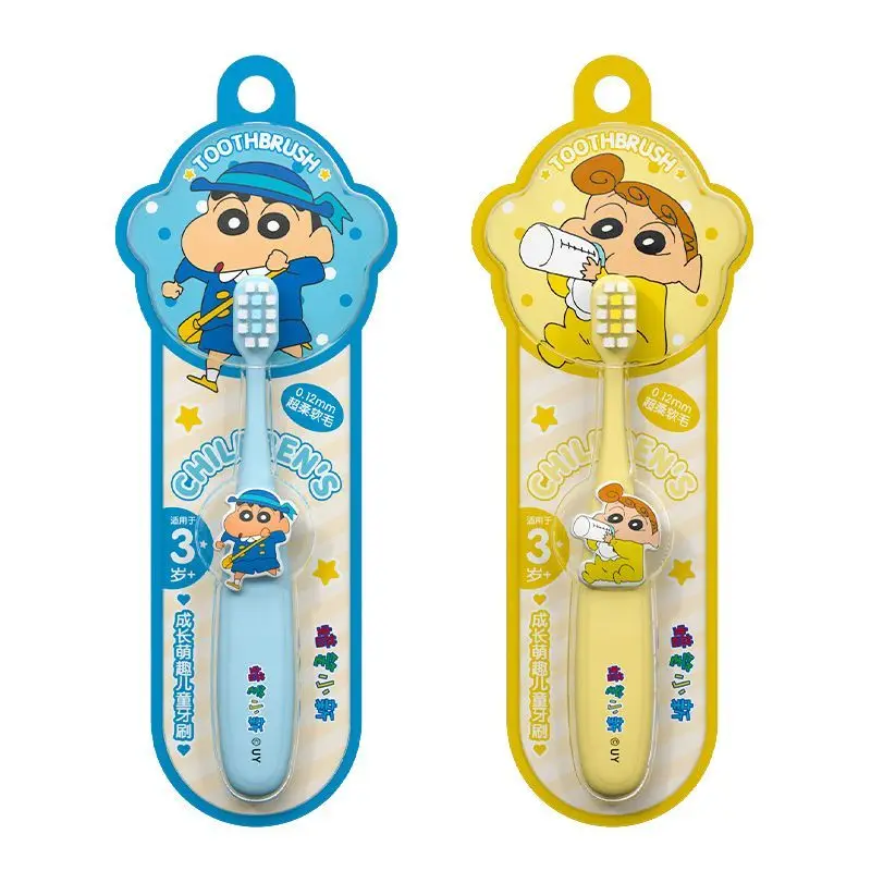 

Kawaii Children's Toothbrush Crayon Shin Chan Anime Cartoon Cute Ultra-fine Soft Bristled Student Specific Cleaning Girls Gifts