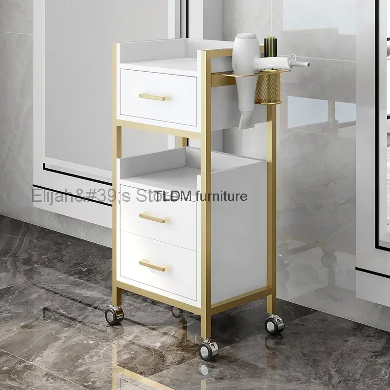 

Portable Hairdressing Trolley Rolling Storage Utility Salon Trolley Aesthetic Drawers Werkzeugwagen Salon Furniture MQ50TC