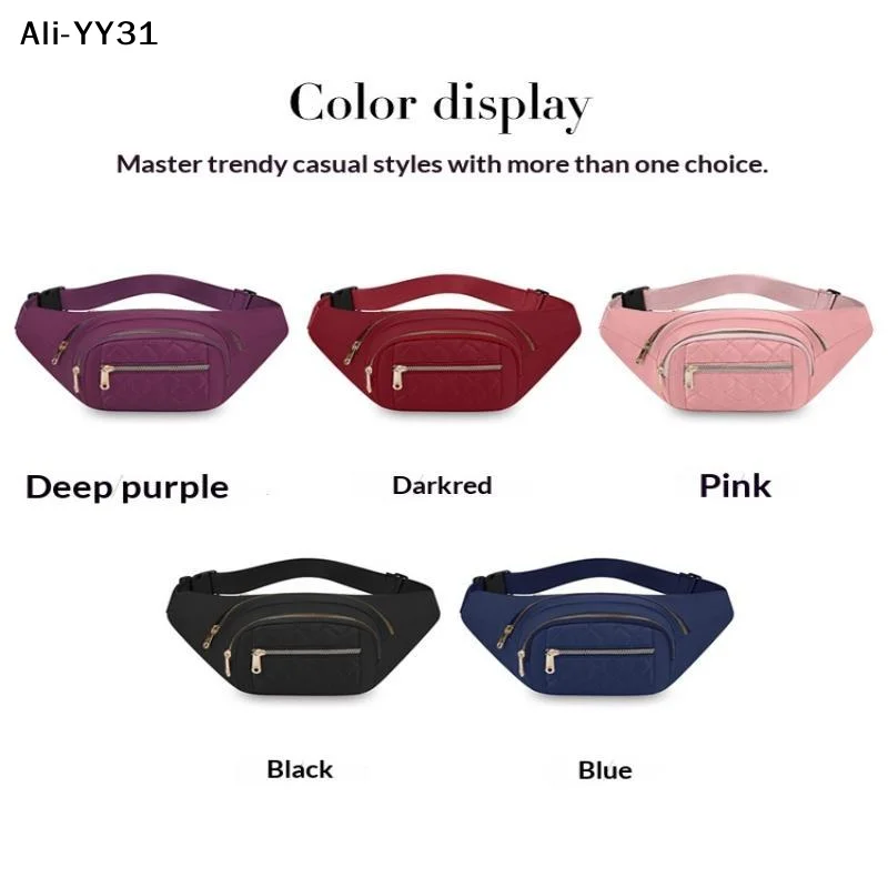 

【YY】1Pc 2026 New Unisex Fashion Oxford Cloth Fanny Pack Waist Bag Adjustable Strap Multi Pockets Casual Bag For Hiking Travel