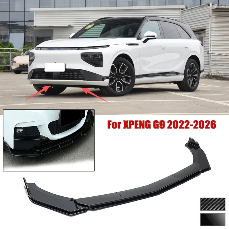 5pcs Front Bumper Shovel For XPENG G9 2022-2026 Spoiler Front Bumper Deflector Anti Scratch Protection Device Accessories