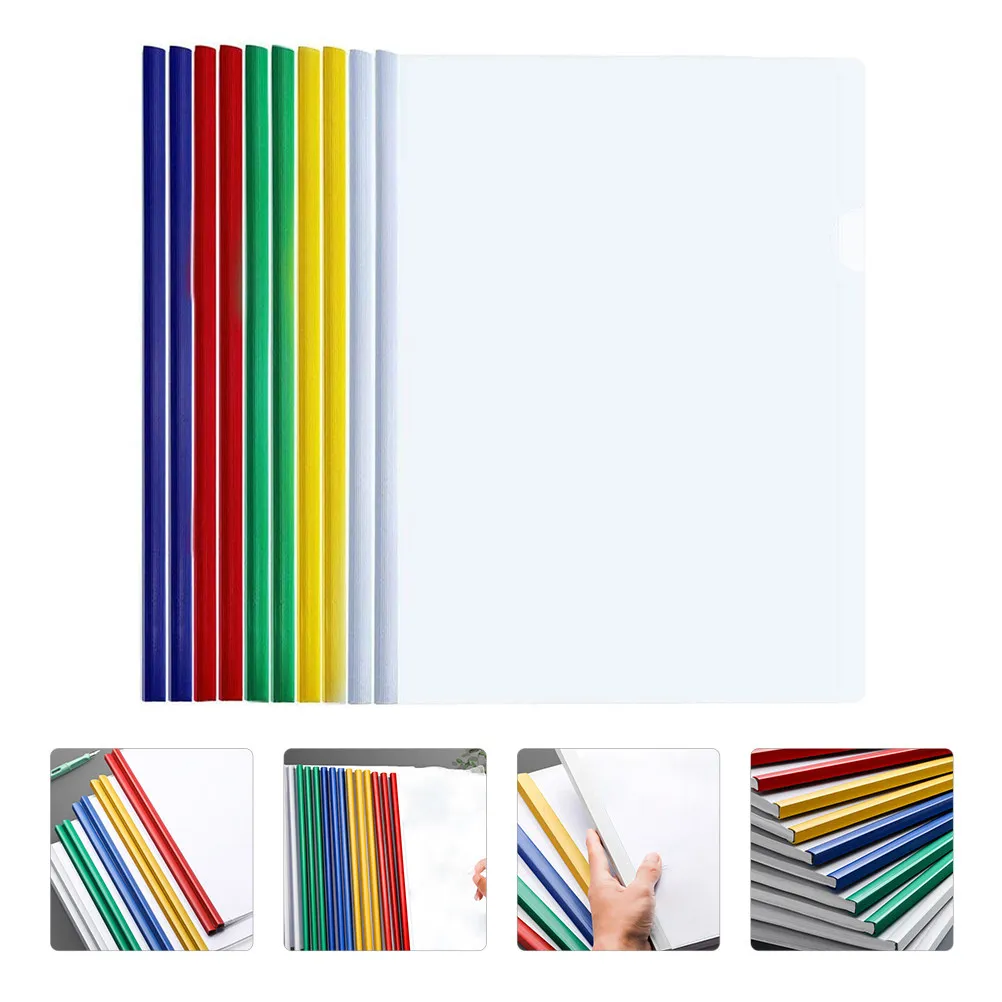 

10 шт. защитных папок для документов, для важных документов, школьные зажимы для фиксации