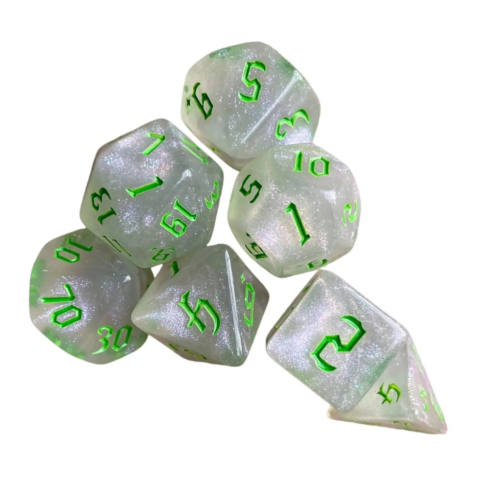 ゲームダイスセット パズルクラフト アクリル多面体ダイス 子供用 教育ロジックゲームや遊びパーティー用