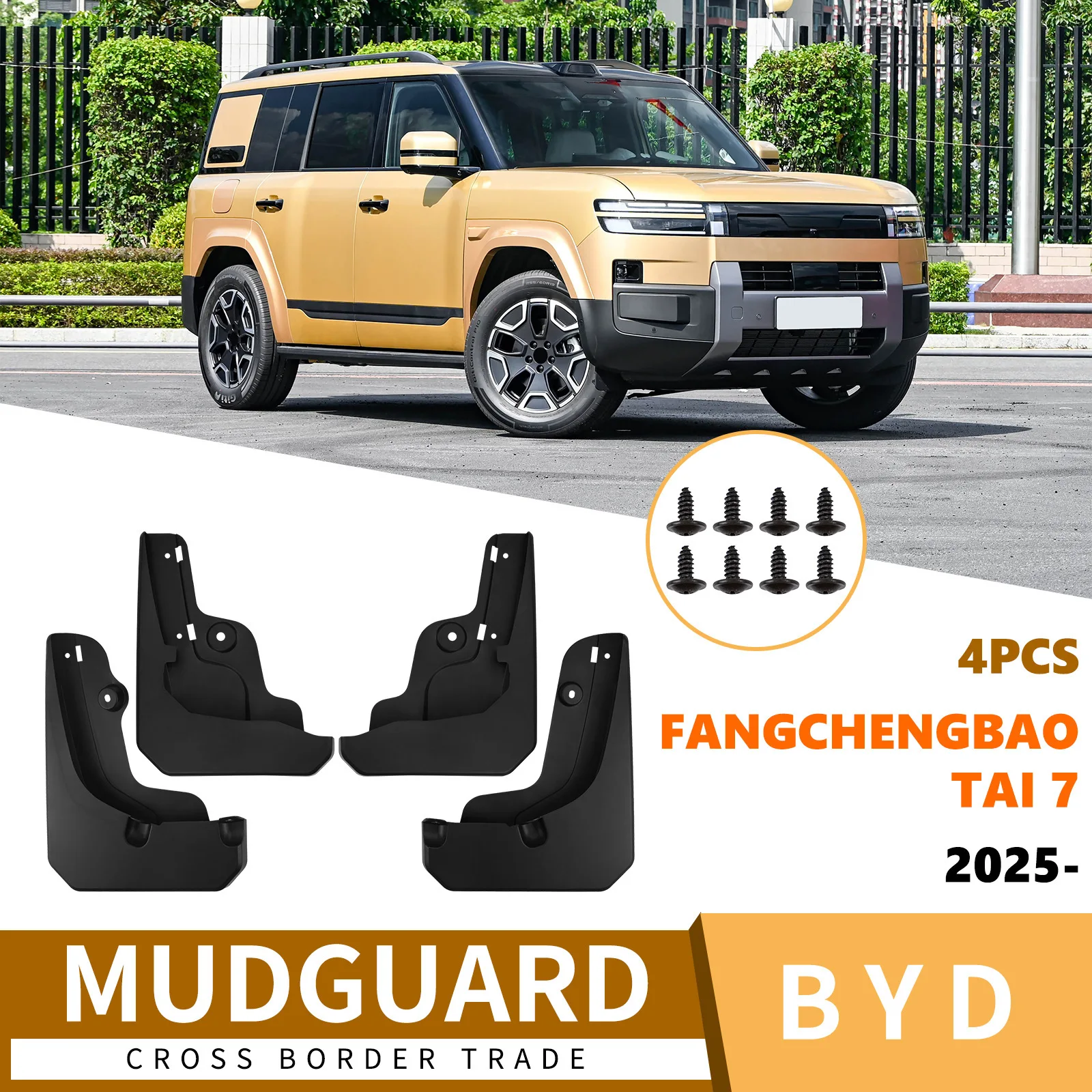 Suitable for BYD Fangchengbao Tai 7 2025 car fender skin off-road