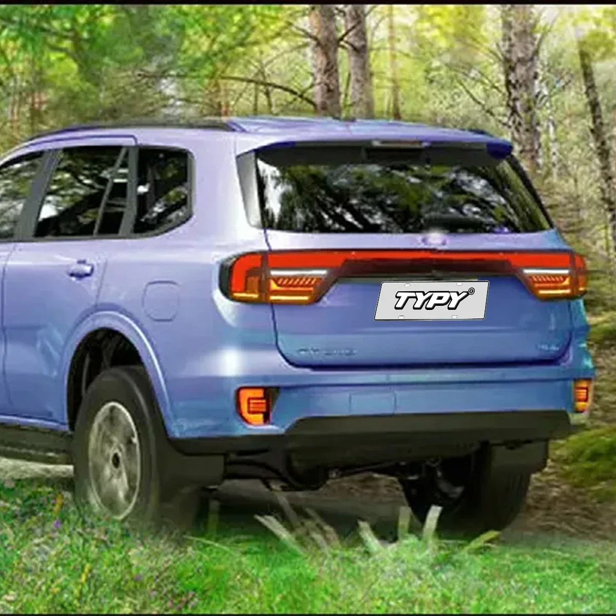 

TYPY новый светодиодный задний фонарь, обновленный, модифицированный для Ford Everest 2022-2023, задний фонарь с динамическим сигналом, задний фонарь, автоаксессуары